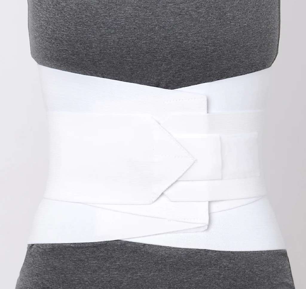 Advanced Ortho Premium Lumbar Sacral w/Abdominal Belt (White) Small