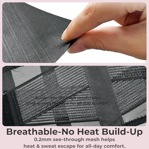 Ultra Breathable & Thin Back Brace for Lower Back Pain – S/M(Waist: 33.5″-42″)