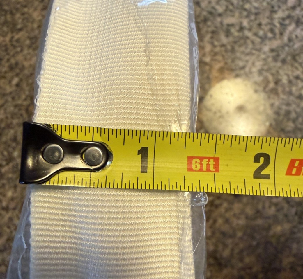 Prosthetic Strap ~ 35mm ~ Unbleached ~ Roll of 50 Meters ~ Medical Rehab Strap