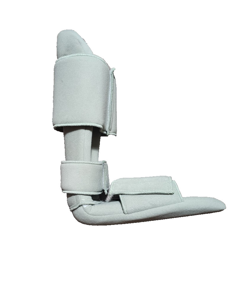 Leg Brace Support Splint Trigger Point Night Plus Stretch Wedge Soft Gray Medium