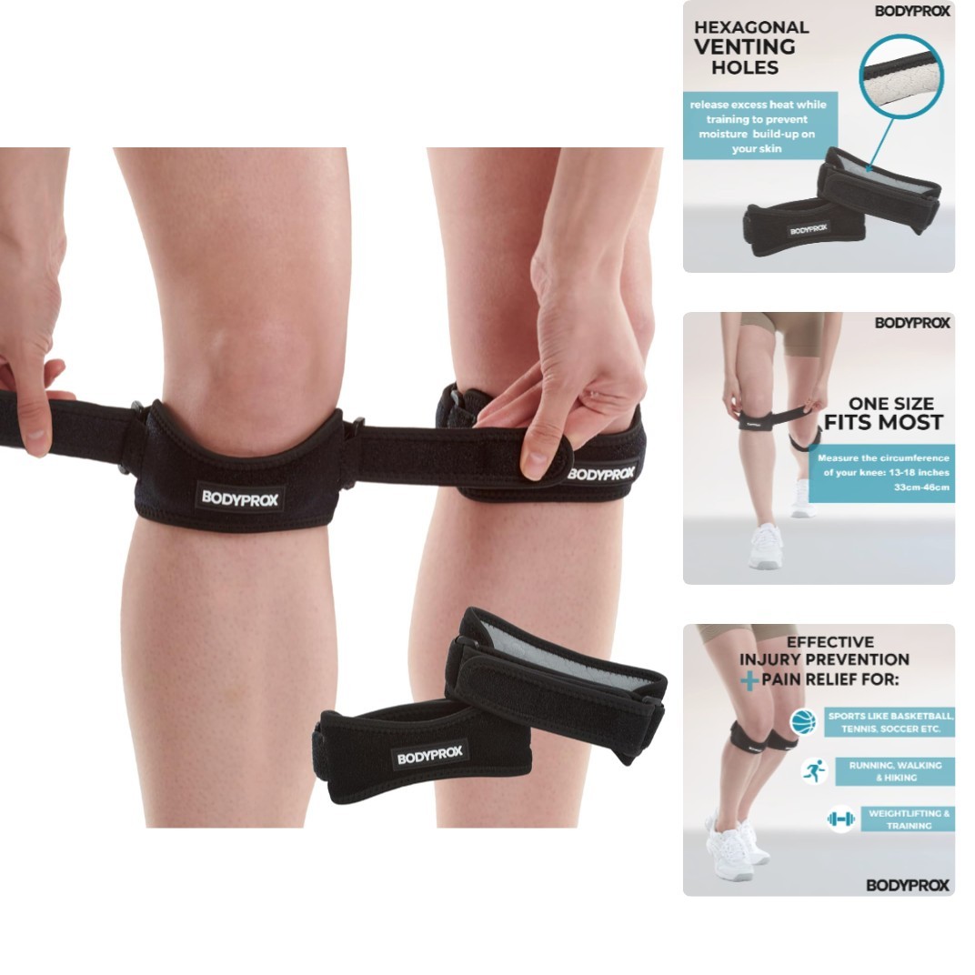 2pack Patella Tendon Knee Strap, Knee Pain Relief Support Brace | Hiking, Soc…