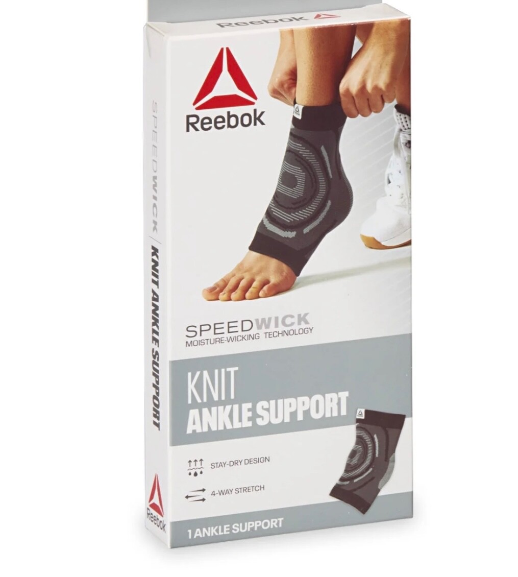 Reebok Knit Stretch Ankle Support Speedwick L/XL Stay Dry Target Compression NEW