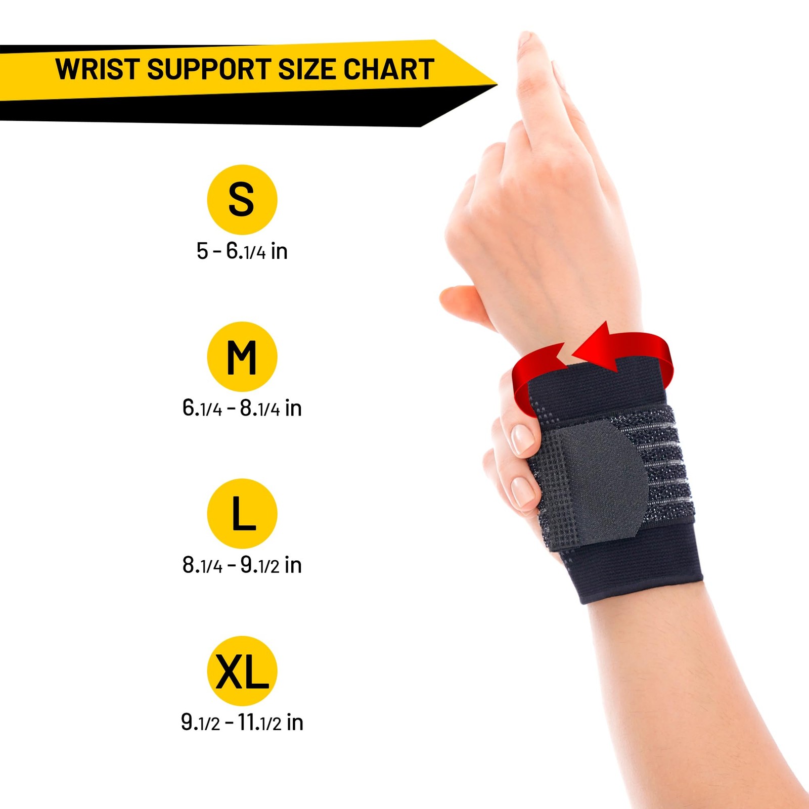 Adjustable Wrist Brace, Wrist Wraps for Weightlifting, Compression Brace for …
