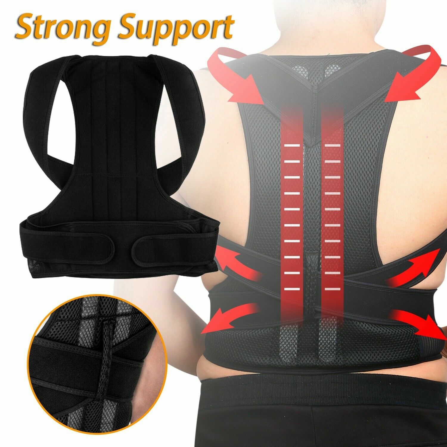 Posture Corrector Brace for Upper Back Thoracic Spine Unisex Pain Relief Corset