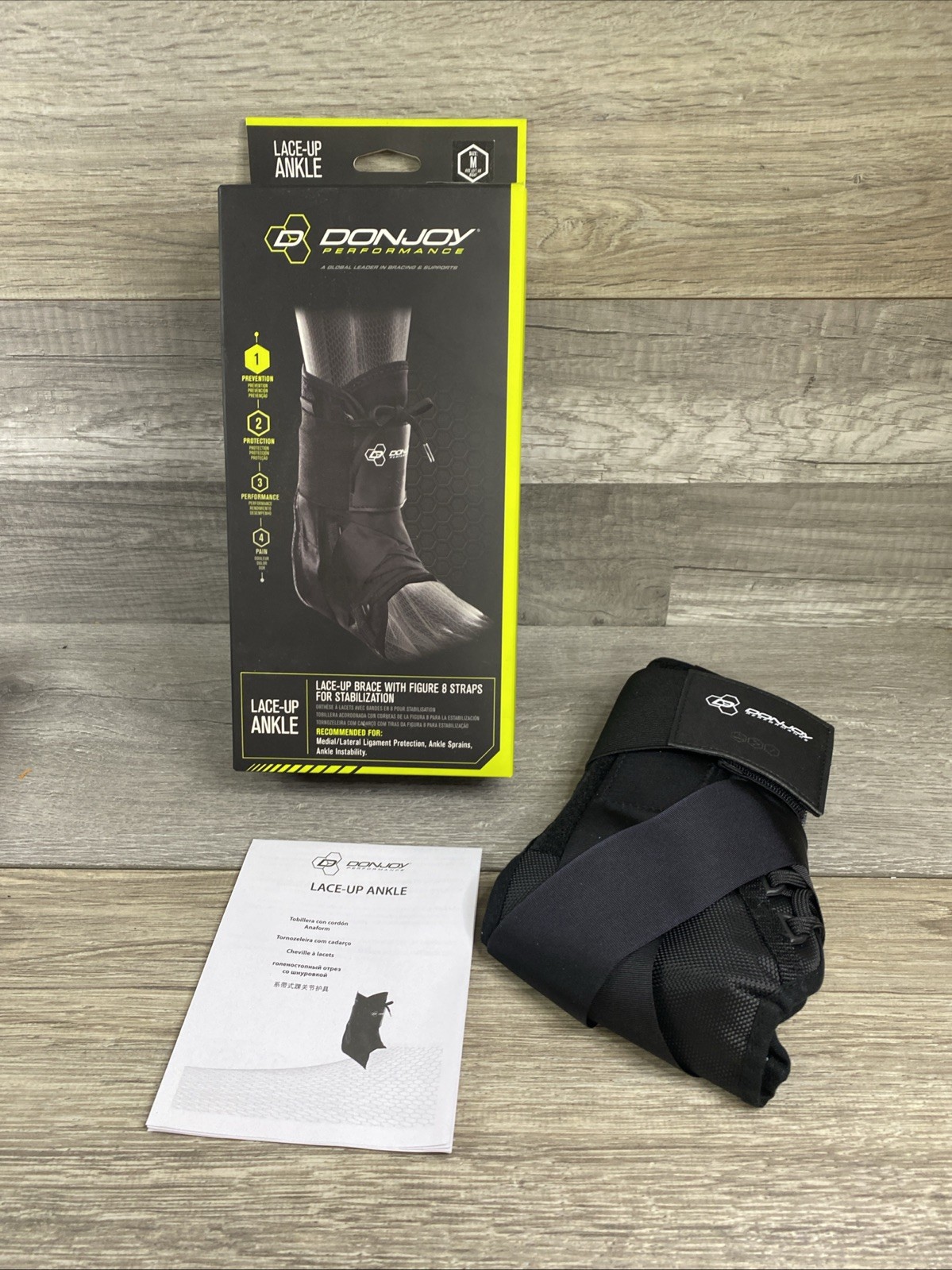 DonJoy Performance 🦶Size M Medium 12″-13″ Lace-Up Ankle Brace Stabilizer