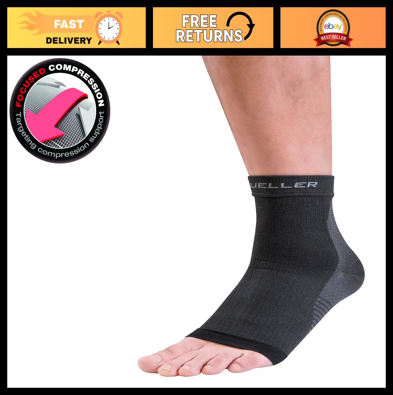 Plantar Fascia Compression Sock for Men & Women – Foot Pain Relief, Arch & Heel