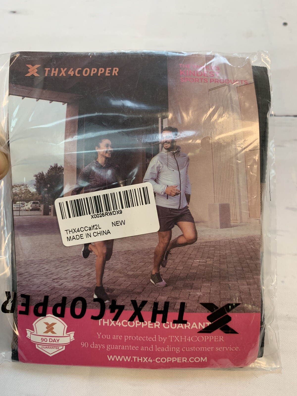 Thx4Copper Compression Calf Sleeve Black/copper Unisex NEW