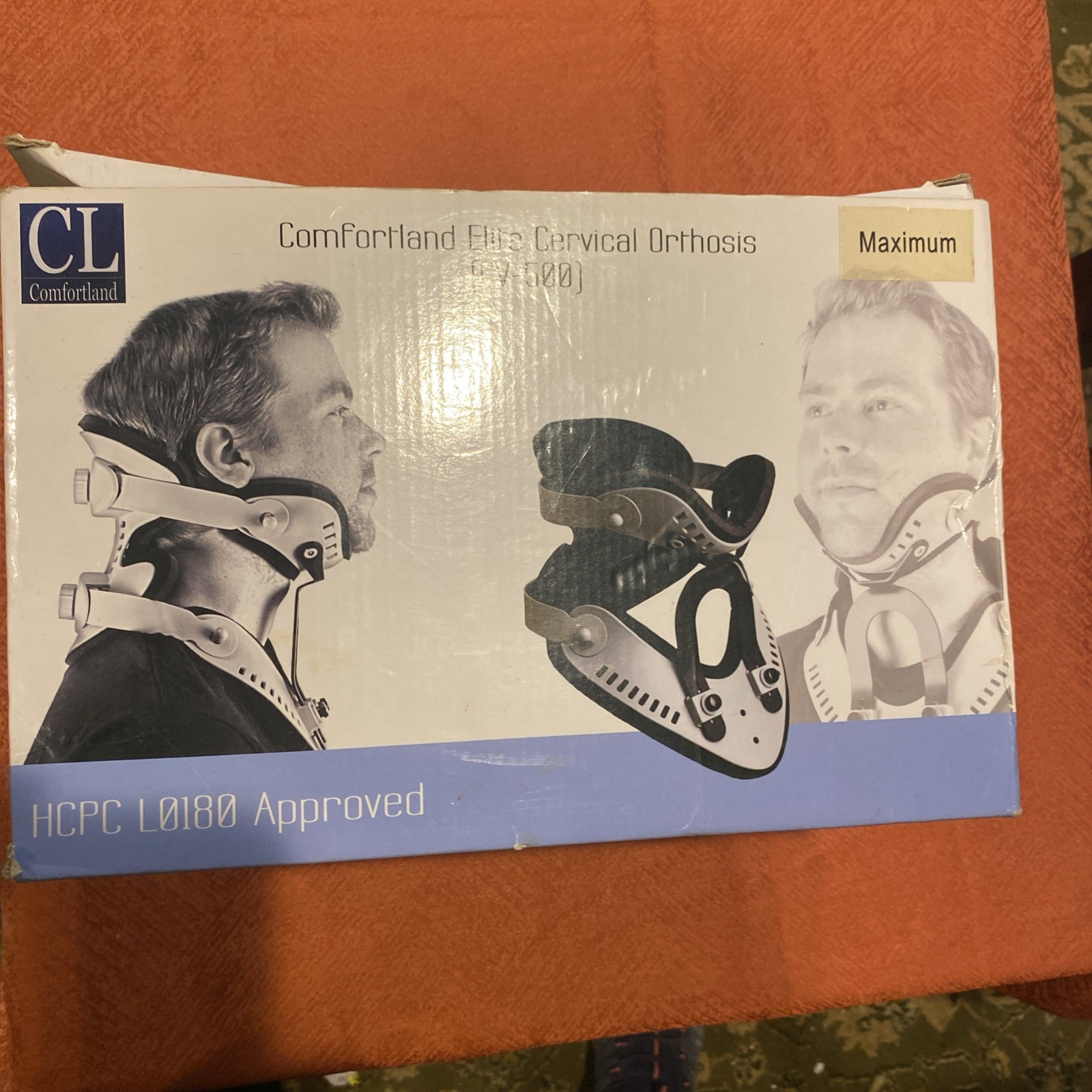 Cervical Collar Comfortland Elite Cervical Orthosis CV-500 Maximum Neck Brace