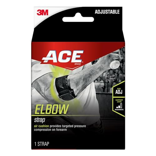 ACE Tennis Elbow Support Adjustable Strap Relief for Tennis Golfer’s Elbow