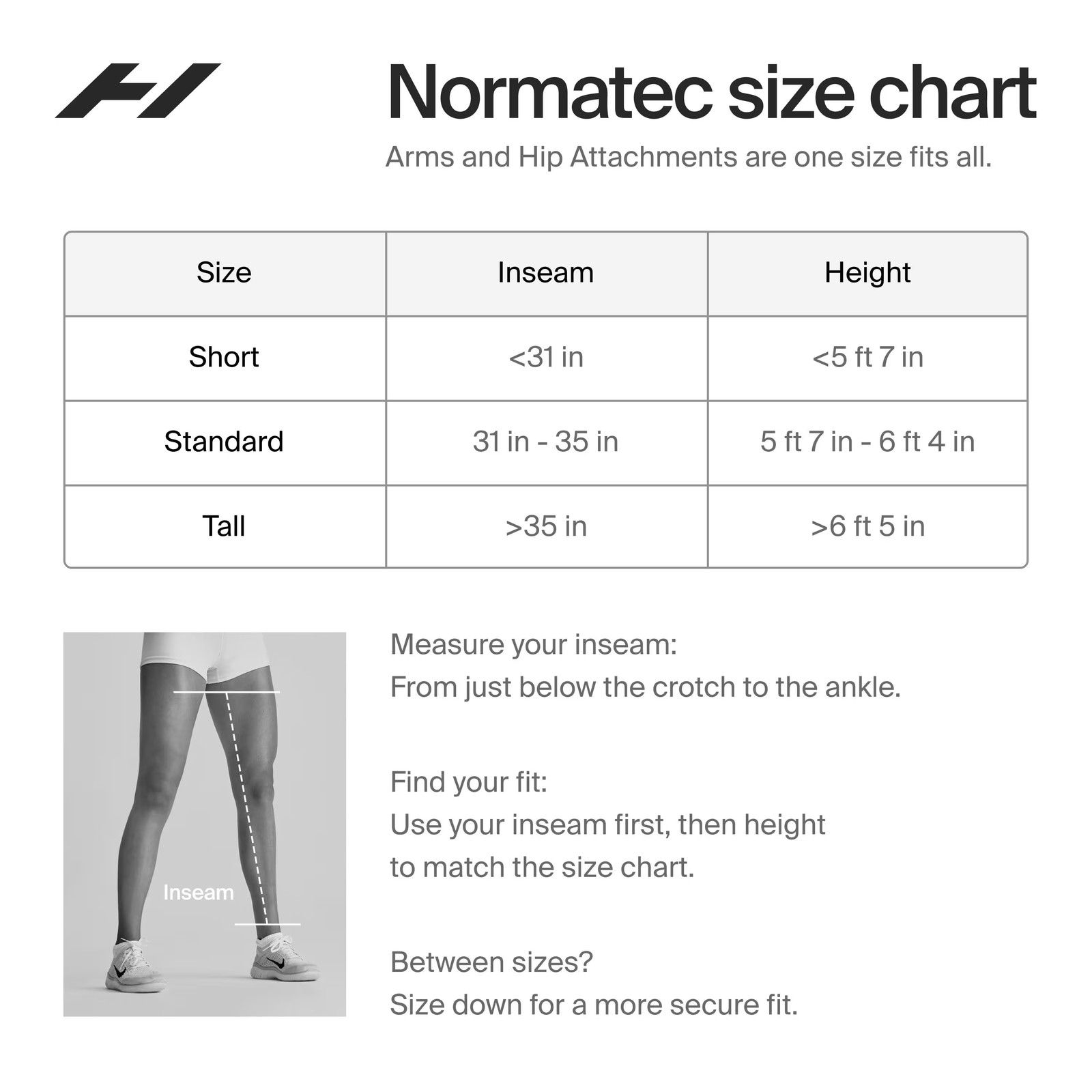 Hyperice – Normatec 3 Legs System Short – Black