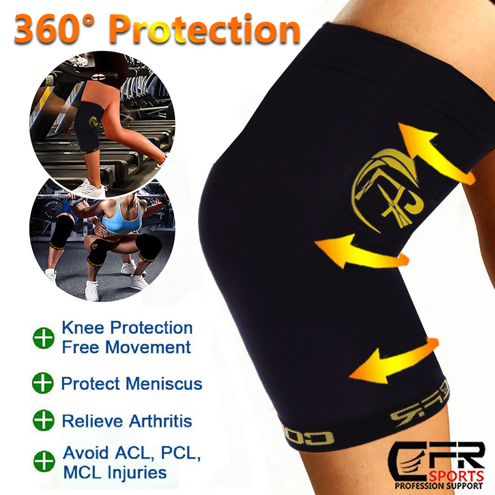 Copper Knee Support Sleeve Brace Compression Arthritis Sport Joint Pain Relief