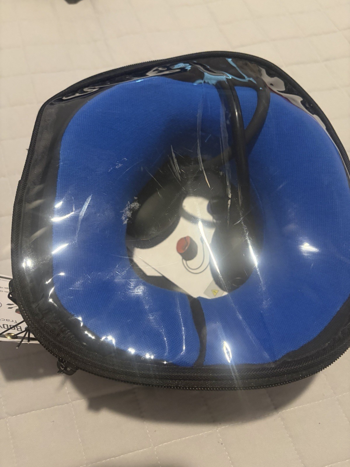 BodyMed TracCollar Inflatable Neck Traction Collar Blue/Black