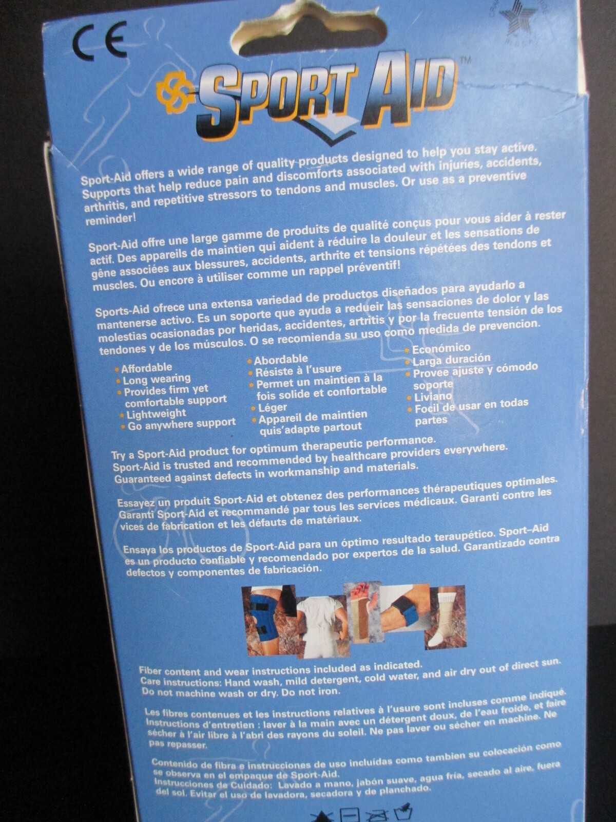 New Sport Aid SA9050 Neoprene Slip On Knee Brace Support Open Patella Size Large