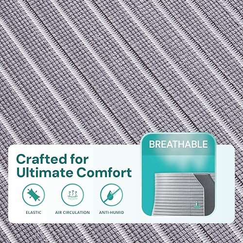 2360 Abdominal Binder – Breathable Postpartum, Postoperative, Large Grey