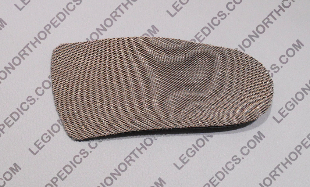 Foot Arch support – Pre-made POLYpropylene size 5 – 13, optional cover flat heel