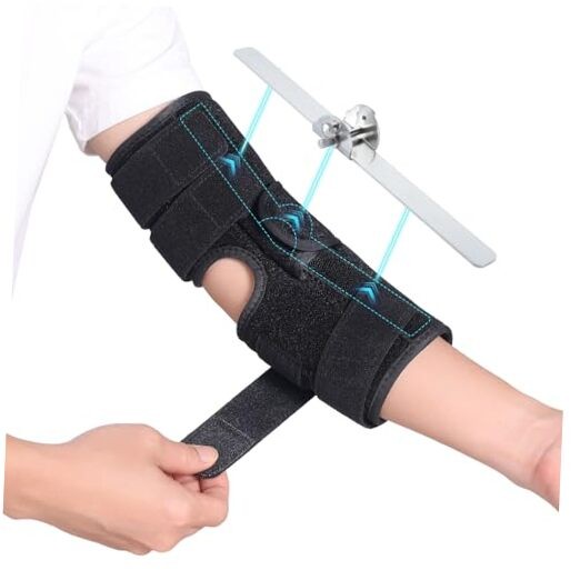 Cubital Tunnel Syndrome Elbow Brace, Ulnar Nerve Entrapment Splint, M Black