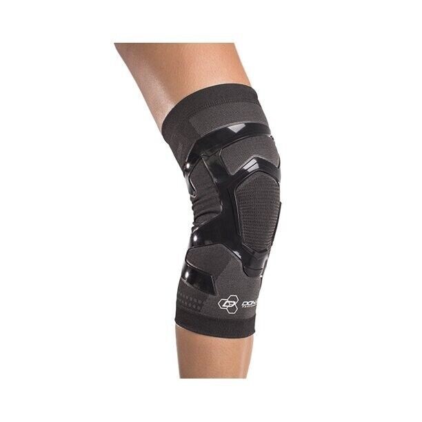 DONJOY PERFORMANCE TRIZONE KNEE COMPRESSION SLEEVE RIGHT LEG LARGE, BLACK *DM