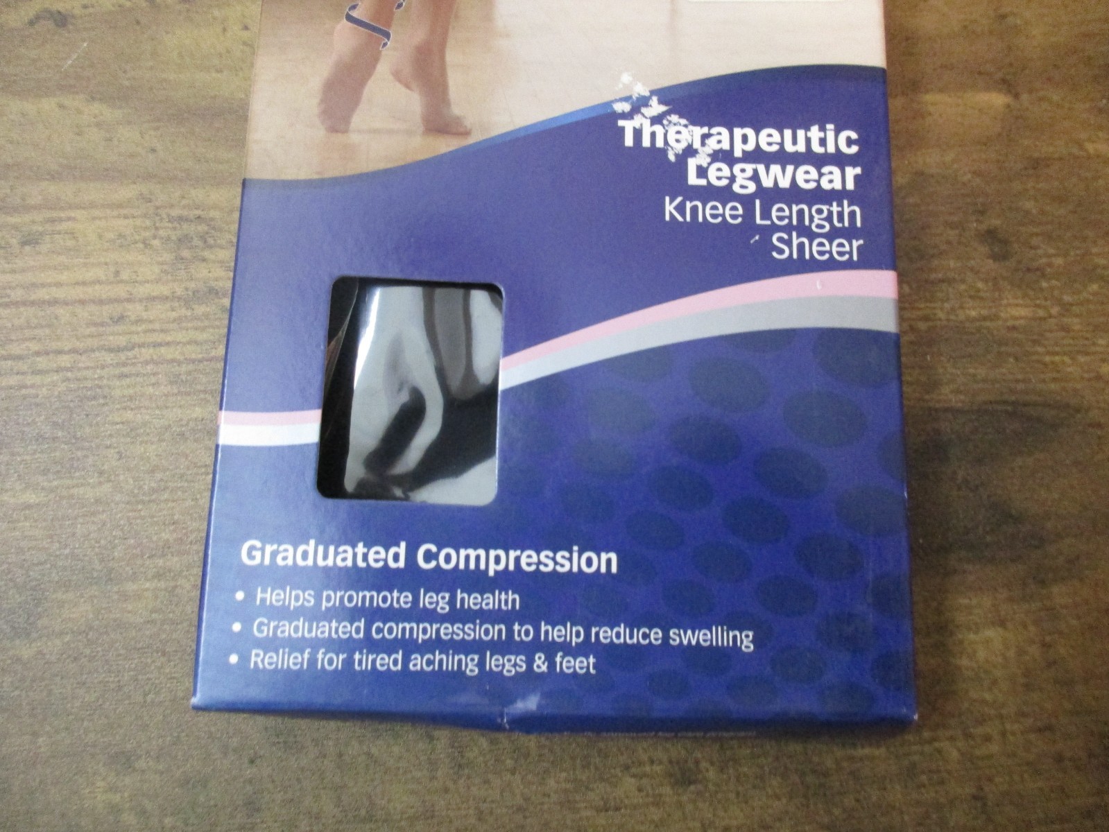 3 PAIRS Black Size S Knee High 8-15 mmHG Preventative Compression Socks
