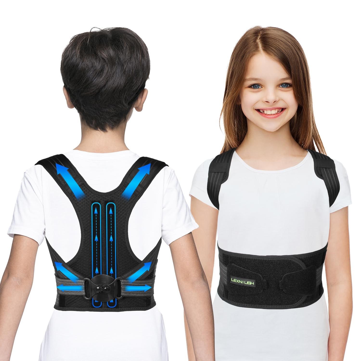 Posture Corrector for Kids Teenagers, Updated Adjustable Upper Back Posture B…