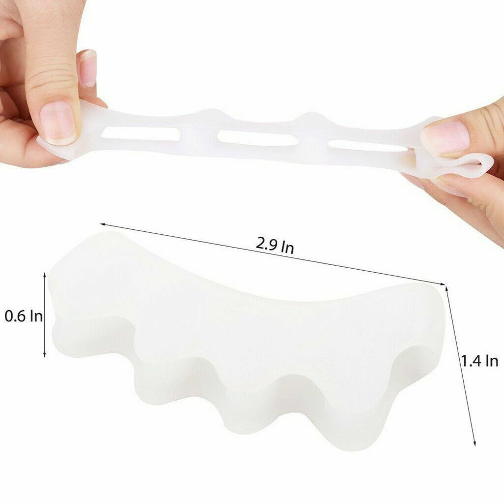 2-4Pcs Bunion Corrector Hammer Toe Straightener Splint Orthopedic Brace Silicone