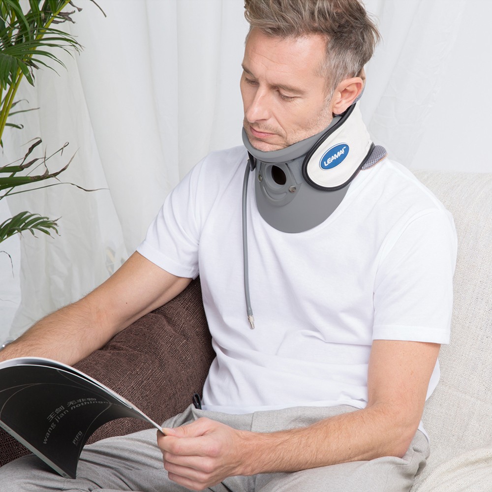 1-LEAMAI Inflatable Neck Cervical Traction Device Relief Neck And BATN