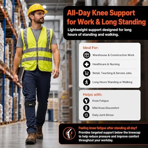 JWW Patellar Tendon Support Strap 2 Pack, Knee Brace for Knee Pain Relief |
