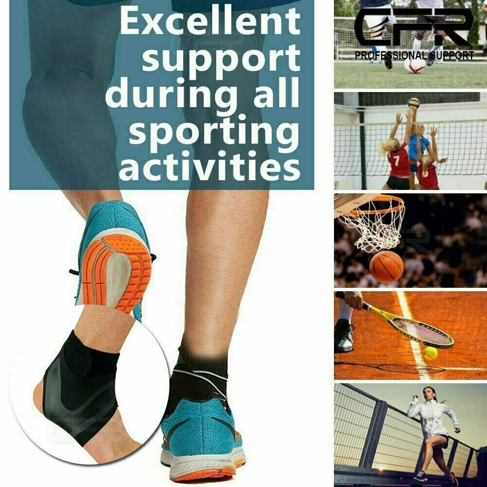 Ankle Brace Support Compression Sleeve Plantar Fasciitis Pain Relief Feet Wrap
