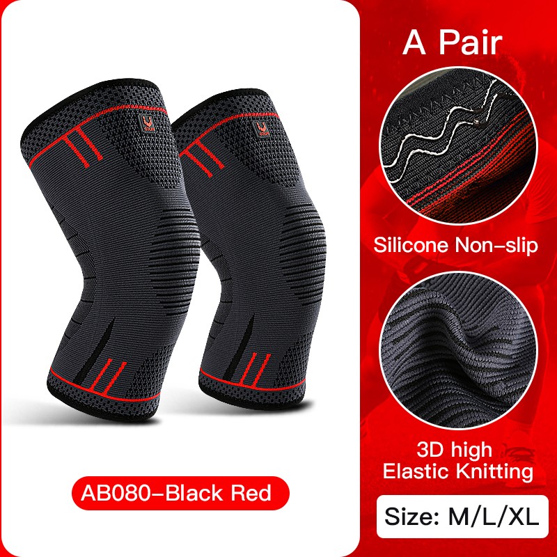 Elastic Breathable Compression Knee Support Sleeve Basketball Running Cycling