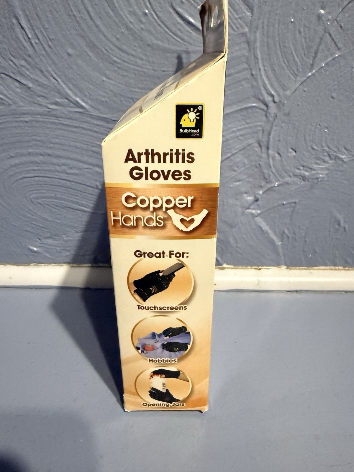 Copper Hands Arthritis Compression Gloves, L/XL