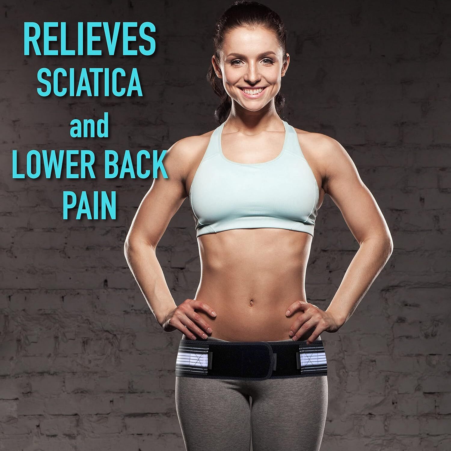 Function Belt Lower Back Support Sciatica Sacroiliac SI Joint Hip Pain Relief