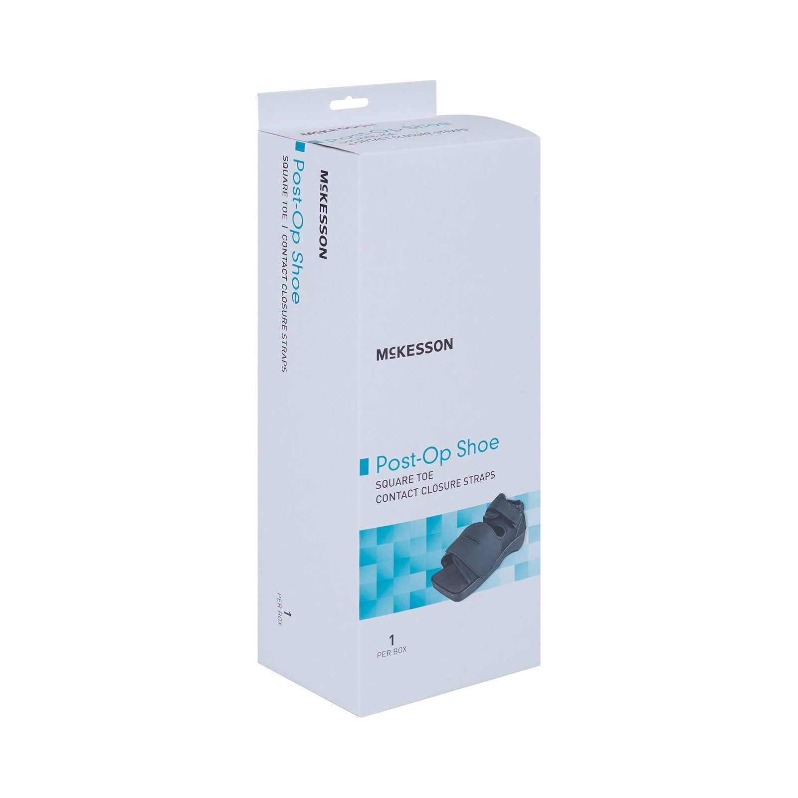 McKesson Black Post-Op Shoe Large Contact Closure Straps 155-79-81237
