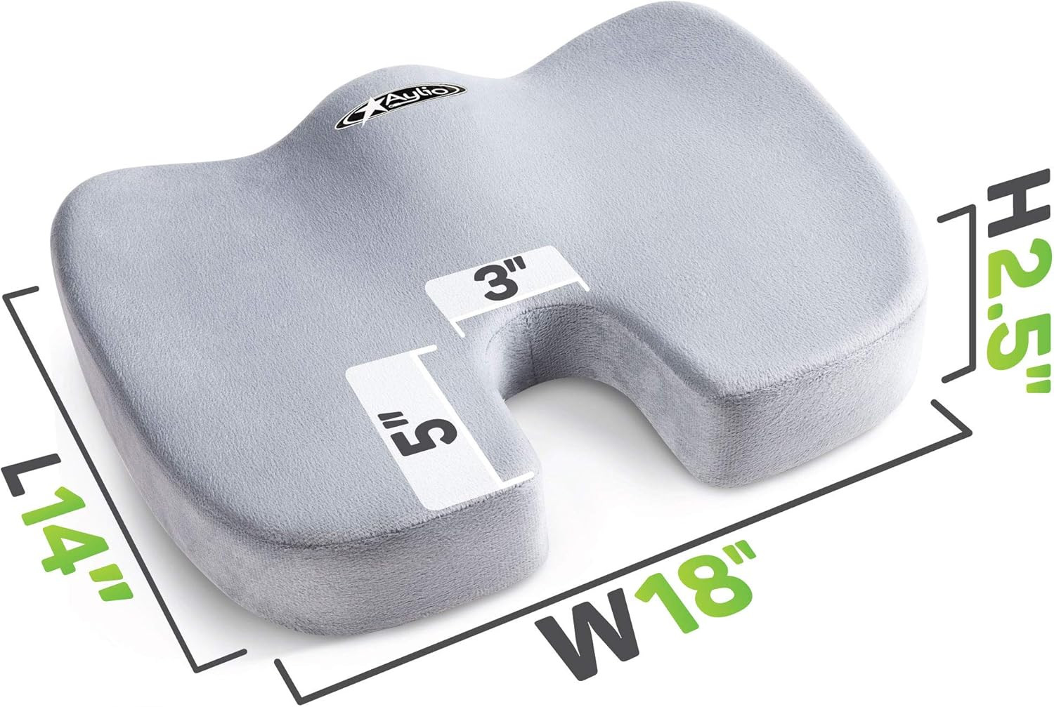 Seat Cushion for Desk Chair – Back Pain, Tailbone Relief, Coccyx, Butt, Hip Supp