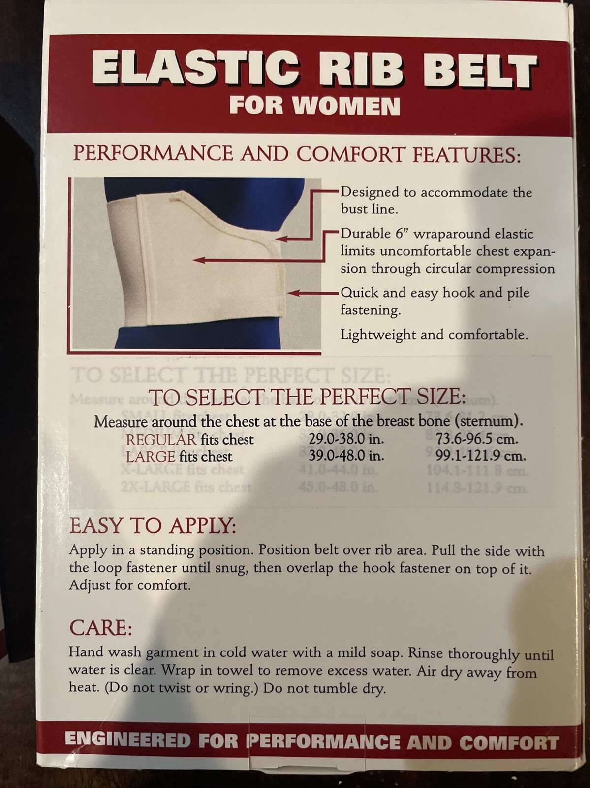 OTC Women’s Elastic Rib Belt 2659 Universal Regular NEW
