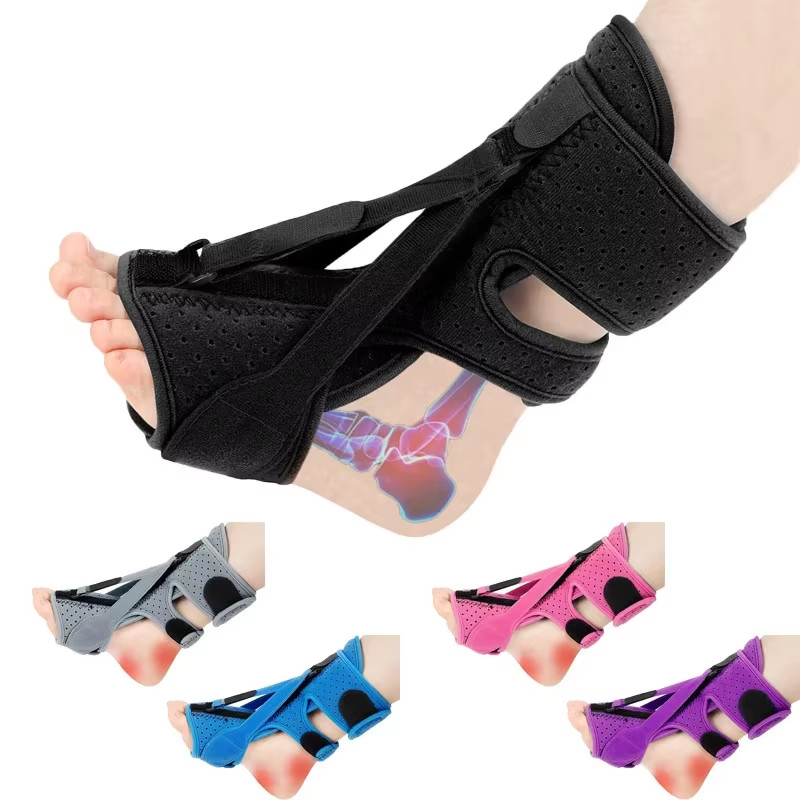 Adjustable Night Splint for Plantar Fasciitis Pain Relief Soft Foot Drop Brace S
