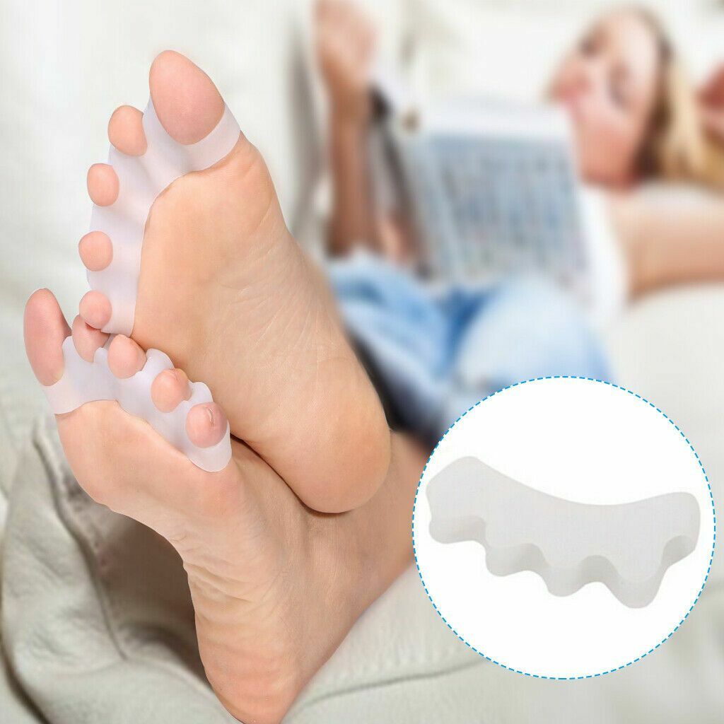 2-4Pcs Bunion Corrector Hammer Toe Straightener Splint Orthopedic Brace Silicone