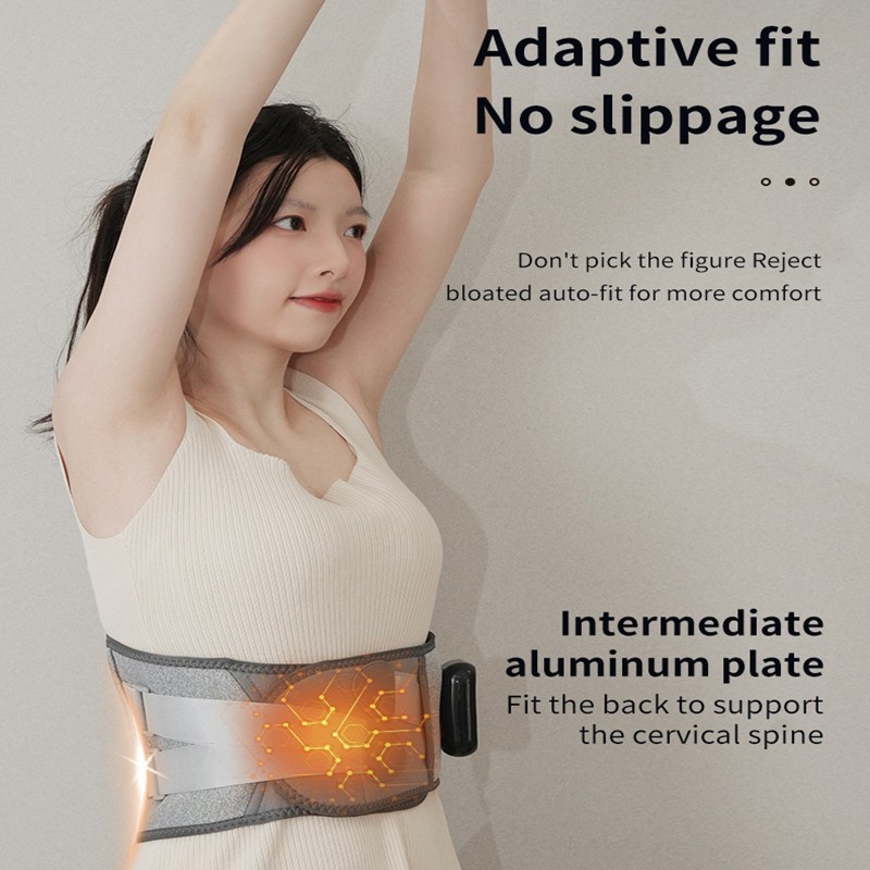 Electric Warming Belt Heating Waist Brace Lower Back Pain Relief Therapy Support
