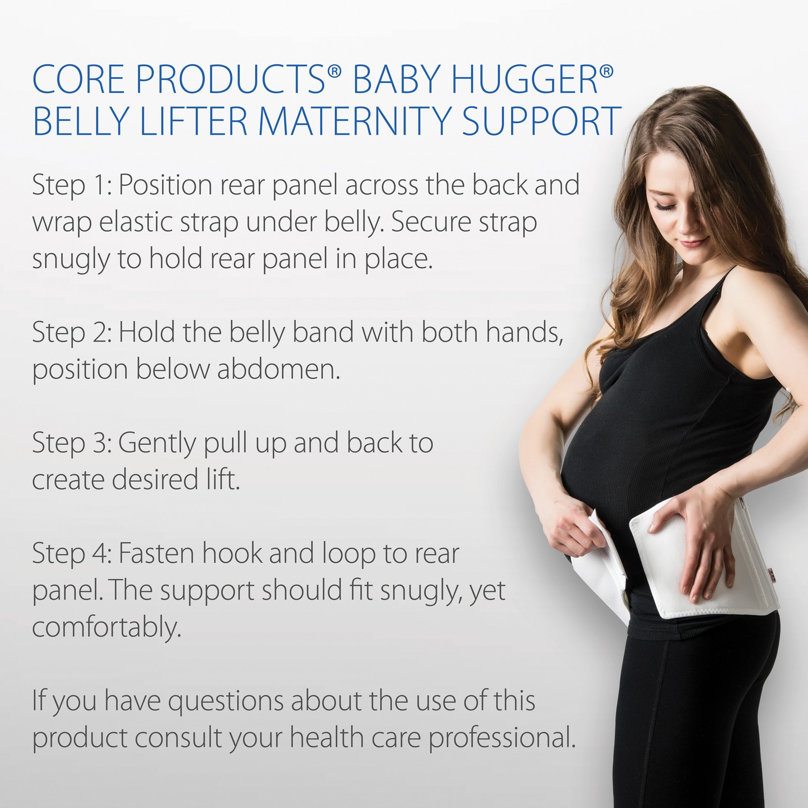 Core Products Belly Lifter Maternity Support Helps Ease Back Pain Discomfort USA