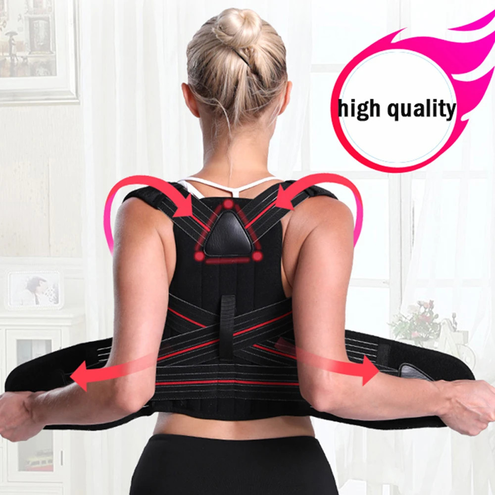 BraceTop Adjustable Posture Corrector Back Support Shoulder Brace Posture