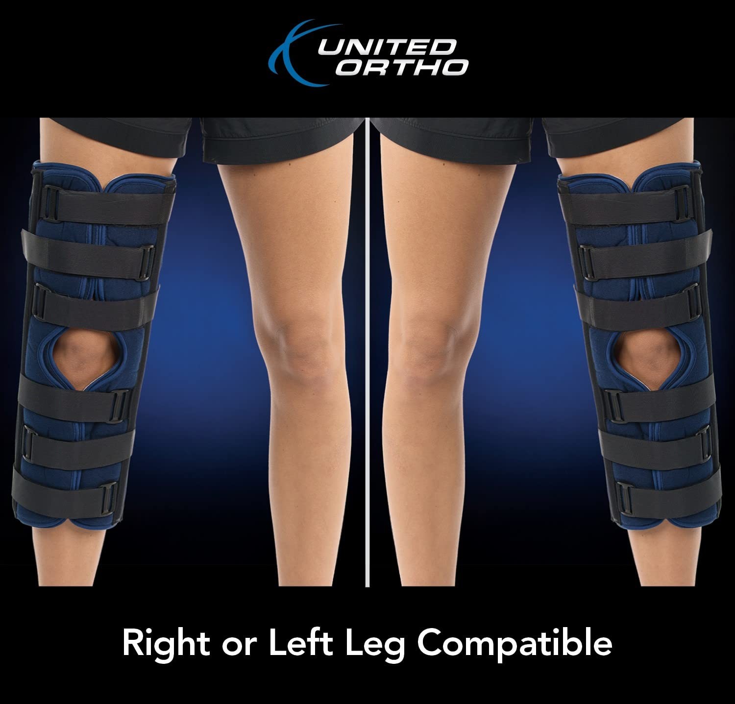 United Ortho 61018 3-Panel Knee Immobilizer, 18″