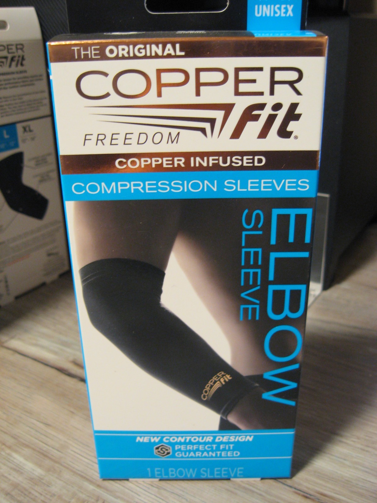 Copper Fit Infused Elbow Sleeve – Compression – Black – Unisex – LRG 10″ to 12″