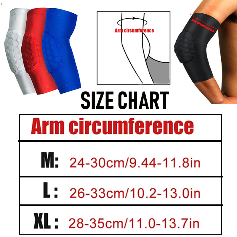 Honeycomb Pad Elbow Support Brace Compression Arm Sleeve Protection Men Women US