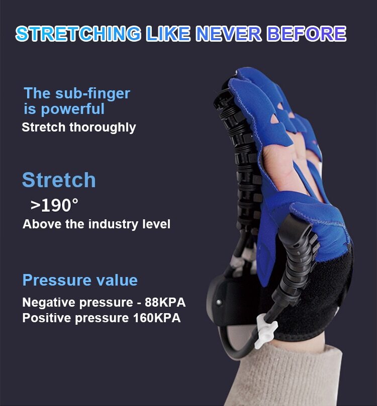 (Left+Right) Hand Function Rehabilitation Robot Gloves for Hemiplegia Recovery