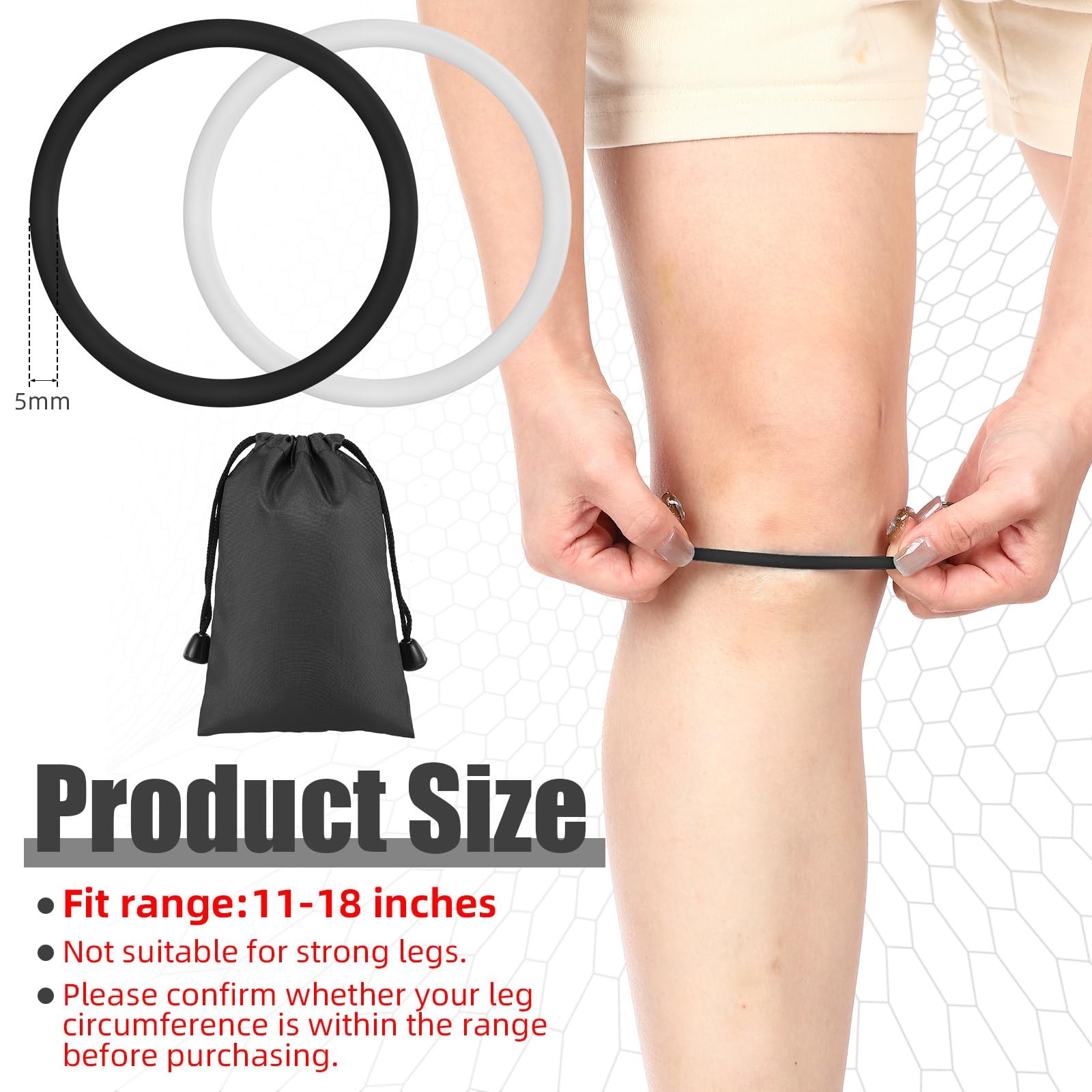 Silicone Patella Knee Band for Basketball Patella Tendon Support Knee Pain Ru…