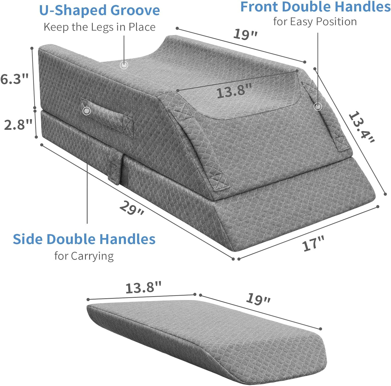 Elevate & Relieve: Adjustable Leg Pillows for Swelling & Post-Surgery Comfort