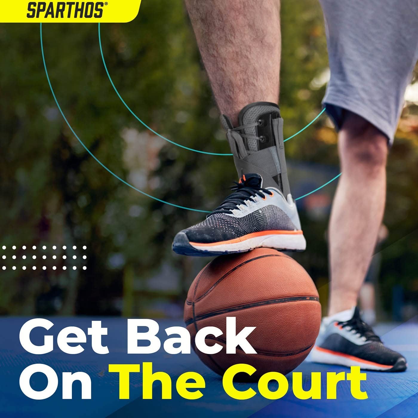 Lace-Up Adjustable Ankle Brace – Ideal for Running & Basketball – Gray Large