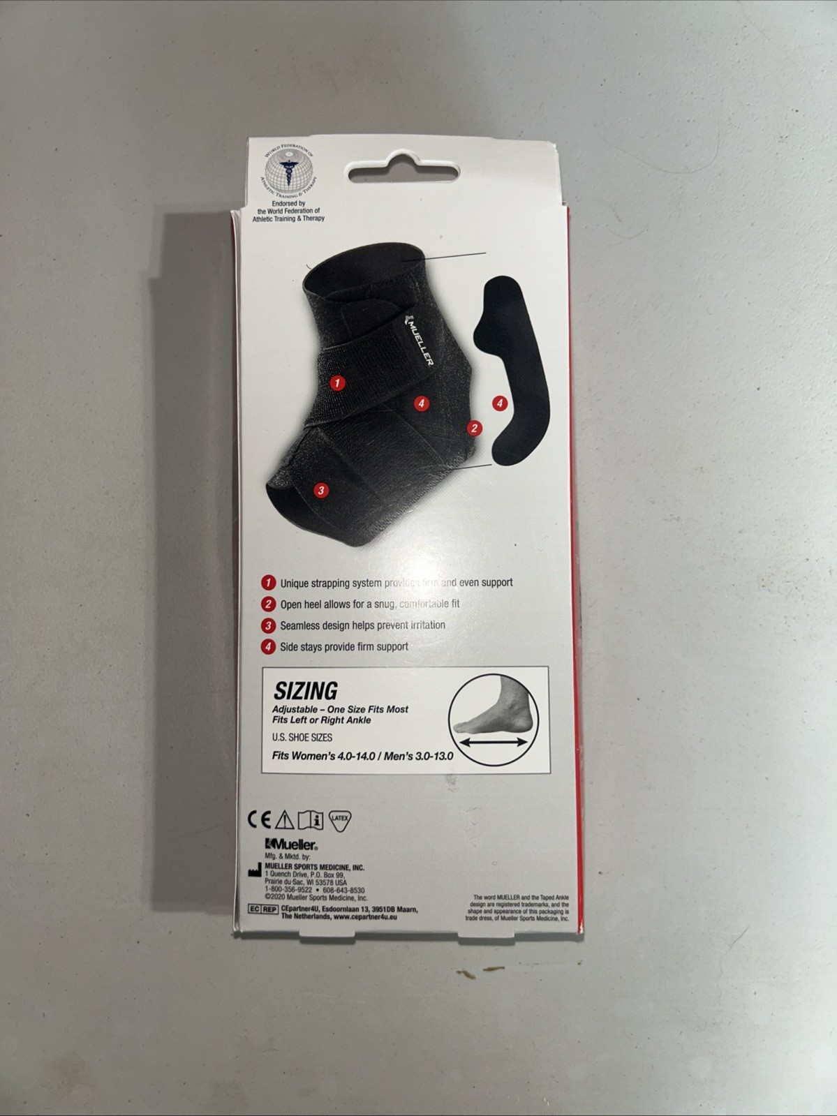 Sports Medicine Adjustable Ankle Stabilizer Maximum 1 Each By Mueller