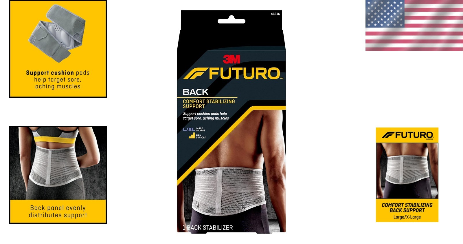 Customizable Back Support for Adults L/XL – Relief & Stability During Activities