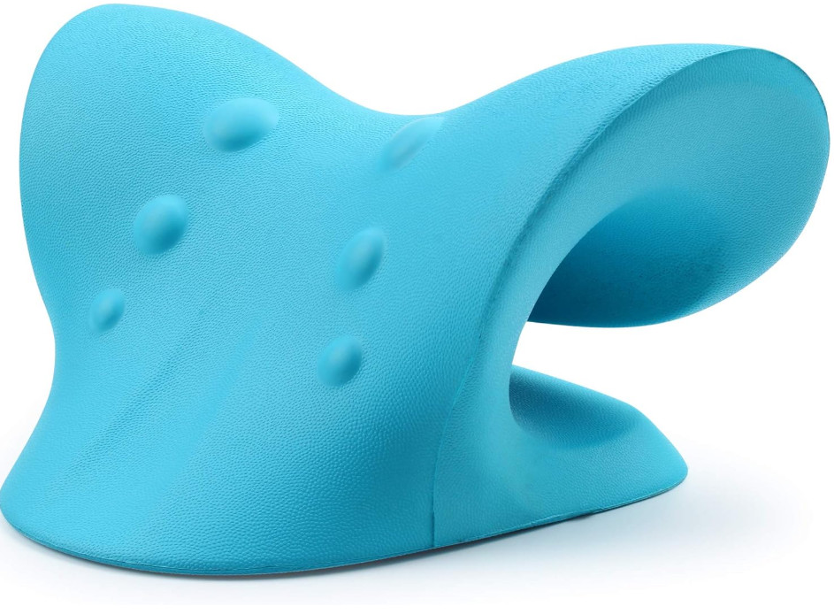 Almohada relajante para cuello y hombros con dispositivo de tracción quiroprácti