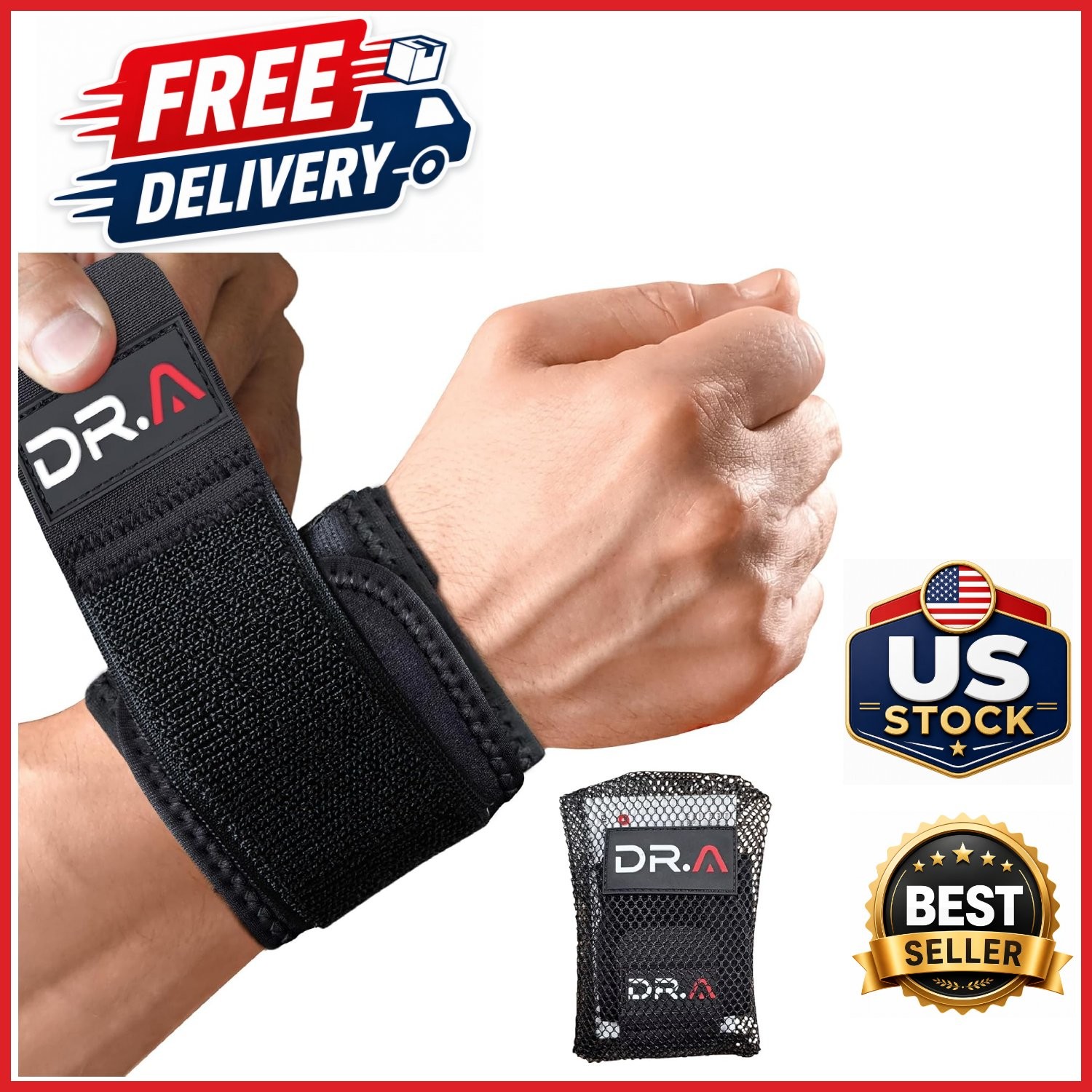 Breathable Wrist Brace for Sports and Daily Use Lightweight Adjustable Support
