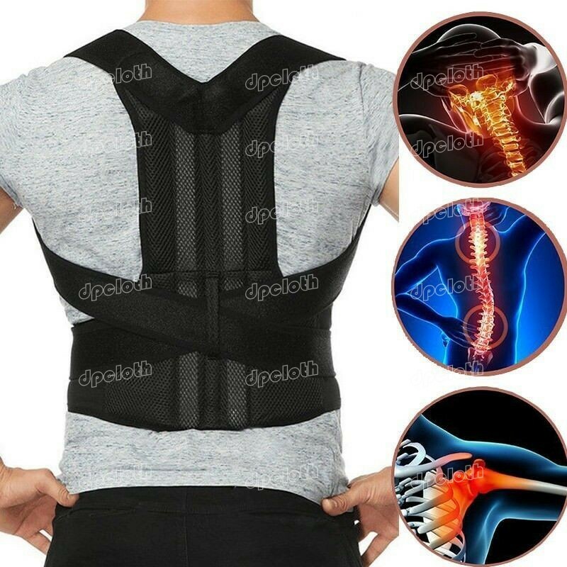 Women Medical Scoliosis Posture Corrector Spine Back Support Shoulder Brace Belt